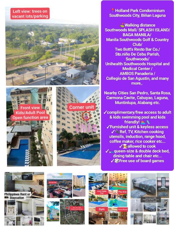 Budget Accommodation Holland Park Condominium Southwoods Binan Laguna Jalang Bagian luar foto
